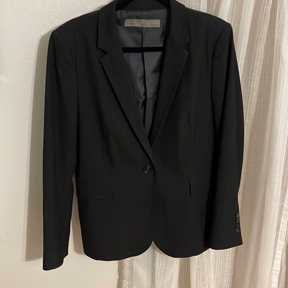 Zara Basic Single Button Blazer Jacket Business B… - image 1